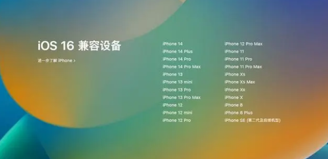 肃北苹果手机维修分享iOS16.1.1支持哪些设备 